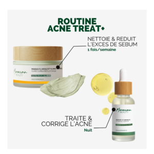 Moroccan Beauty Routine Acne Treat+ -Nettoie les corps & Traite l’acne Maroc
