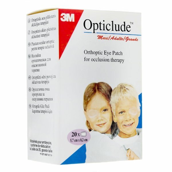 Opticlude adulte 20pcs Maroc