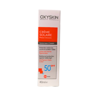 Oxyskin Ecran Solaire Peaux Grasses spf50+ 40ml Maroc