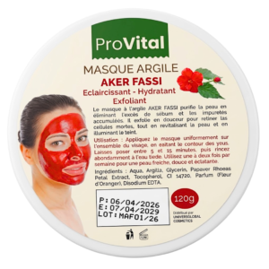 Pro Vital Masque Argile Aker Fassi 120g Maroc