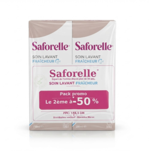 Saforelle Soin Lavant Fraicheur 2x250ml Pack 2éme a -50% Maroc