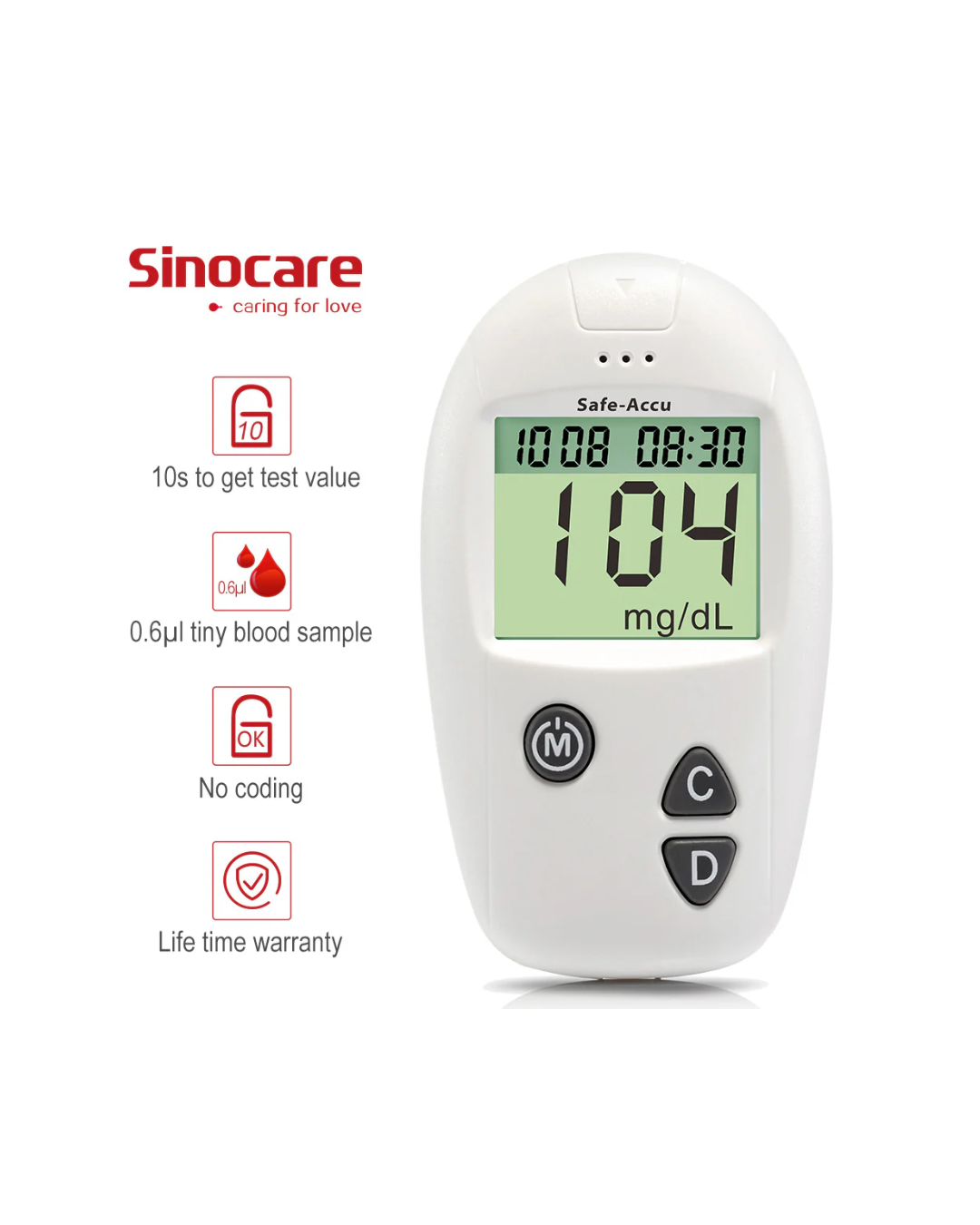 Sinocare Appareil Kit Maroc