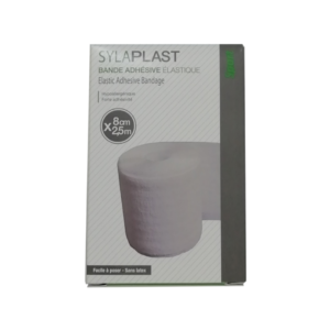 Sylamed Sylaplast Bande Adhesive Elastique 8cm x 2.5cm Maroc