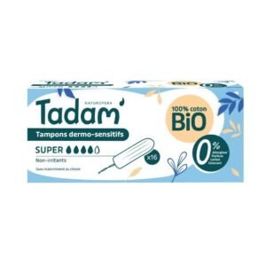 Tadam TAMPONS DERMO SENSITIFS SUPER X 16 Maroc
