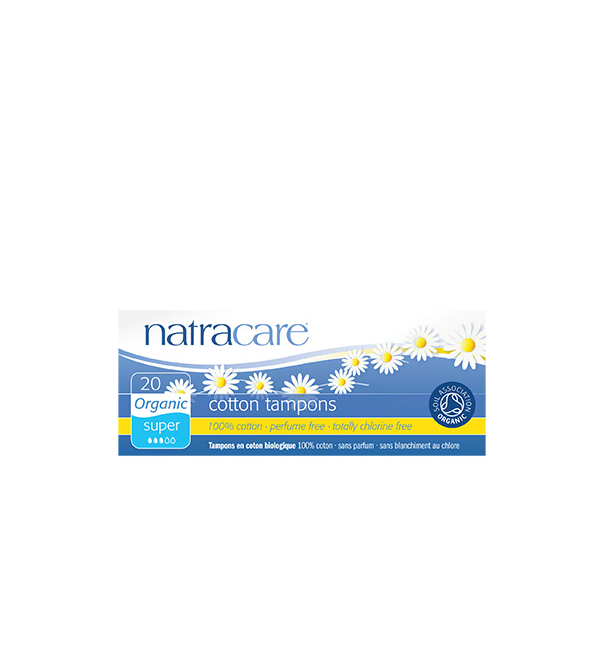 Natracare TAMPONS SUPER PLUS SANS APPLICATEUR 20 Unités Maroc