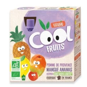 Vitabio COOL FRUITS POMME MANGUE ANANAS 4 X 90G Maroc