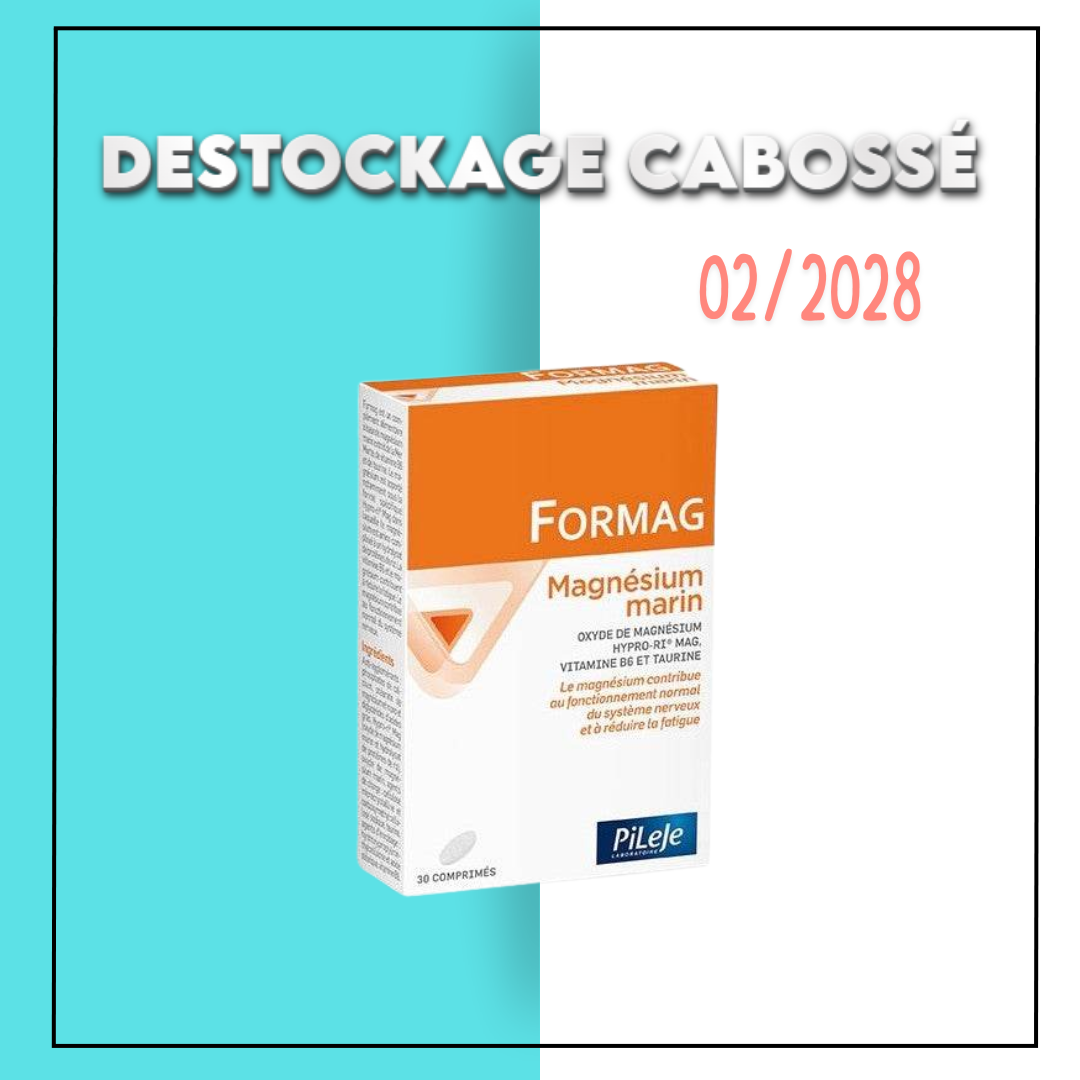 Pileje Formag Magnesium Marin 30 Comprimes – DESTOCKAGE Maroc